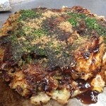 お好み焼吉野 - いつも、スジ入りお好焼大2013.4.21(日)毎週の京都d(^_^o)