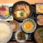 Robatayakitakashimahommagurouozen - 牛すきと刺身膳