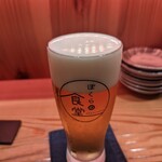 ぼくらの食堂 - 生ビール（スーパードライ）650円