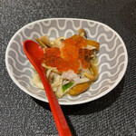 小皿料理と蕎麦 すする - キノコおろしイクラ