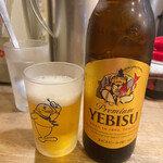 ライスカレー ぺろり - エビスビール小瓶　500円