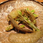 神楽坂 石かわ - 稚鮎とこしあぶらの天ぷら