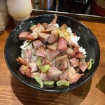 横浜家系ラーメン 三郷家 - 肉まぶし150円（ライス中）