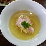 らあめん サンド - 昆布水つけ麺のつけダレ（塩）