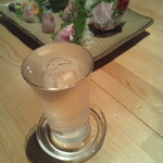 孝虎 - 刺身と日本酒（久保田）