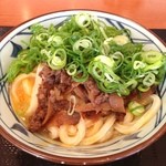 丸亀製麺 - 牛肉しぐれ釜玉