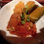 日本酒スタンド 酛 - 南瓜のトマト煮（お通し）