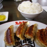 馬力軒 - 白ご飯１２０円＋餃子２００円（セットで８０円引き）