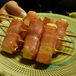 焼鳥いなかもん - 山芋ベーコン巻き