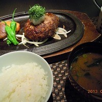 レストランあしや竹園 - ランチの特選但馬牛ハンバーグ