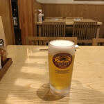 丸万焼鳥 - 生ビール