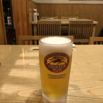 丸万焼鳥 - 生ビール