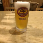 丸万焼鳥 - 生ビール