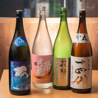季節ものやプレミアな日本酒を中心に日替わりでご提供♪