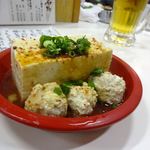 石垣黒鶏ぽーじょ - つくね豆腐