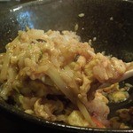 中華酒膳 幸龍 - （2013/3月）「ザージャン半熟玉子あんかけ丼」を混ぜたところアップ写真