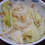 好運麺園 - 好運麺園 ＠西葛西 キャベツ・モヤシ炒めの小皿