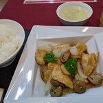 四川料理 溪邦 - 鶏肉のオイスターソース炒め