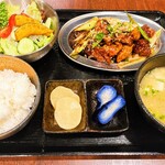 とり銀 - 鶏味噌焼き定食（￥850)