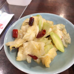 元祖麻婆豆腐 - 漬物（サラダ）