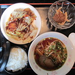 とっちん亭 - 回鍋肉定食ミニラーメン付