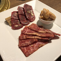 大同苑 一番町店 - スタミナランチ（A5ランク仙台牛のカルビと牛タンとコロホルモン）