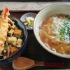 手打ちめん処 鍵 - きしめんセット・小天丼付き950円