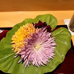 銀座 しのはら - 3種菊の花