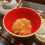 天ぷら酒房 西むら - ご飯なし　松茸と海老かき揚げ