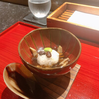 天ぷら酒房 西むら - 萩饅頭　きのこ餡