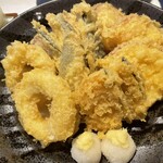 Washokuba Hasuya - 蓮根と加賀野菜の天ぷら
