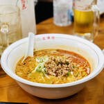 孟渓苑 - 坦々麺（700円全て税込み）。辛さは多分、孟渓苑坦々麺にすればよかった話ですねw