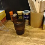 煮干し中華そば 一剣 - 給水器から氷が出ず...