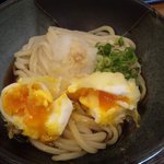 嶋や - ぶっかけうどん＋半熟玉子天