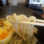 嶋や - ぶっかけうどん＋半熟玉子天