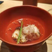 とり茶太郎 - ほろほろ鳥の揚げ出しと松茸、茗荷、芽葱