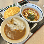 山田うどん - 卵焼き&ミニカレー丼朝定食