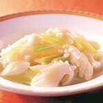 6．いかとセロリーの炒め物