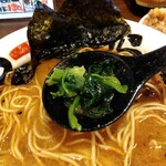 らーめん おっぺしゃん - 「ほうれん草」リフト⤴️