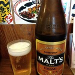 らーめん おっぺしゃん 本店 - 冷え❄冷え❄「モルツ」は旨し❗