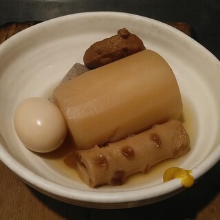 Specialty Oden: The most recommended is the large radish!Oden is sold all year round!