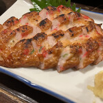 金町製麺 - 紅ショウガ天の炙り　420円