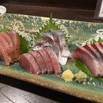 金町製麺 - 刺身盛り合わせ