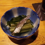 やんたけ - お通し②：昆布と蕗の炊いたん