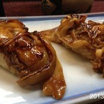 すし豊 - 2013.4.21(土)21時半予約訪問 寿司一貫で、三重奏から五重奏を味わえる喜びと幸せに、畏敬の念を表します。