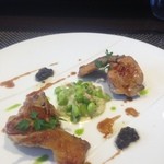 レストラン ラ・フロレゾン・ドゥ・タケウチ - メインのお肉はウズラでした♬