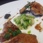 レストラン ラ・フロレゾン・ドゥ・タケウチ - 低温でじっくりローストしたモノとスモークしたモノとで楽しめました♬