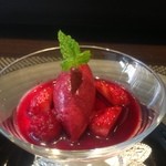 レストラン ラ・フロレゾン・ドゥ・タケウチ - デザートは、ブランマンジェ♬