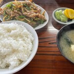 柴龍 - 肉ピーマン炒め定食