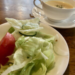 Kokku Do-Ru Kageyama - ランチセットのサラダとスープ